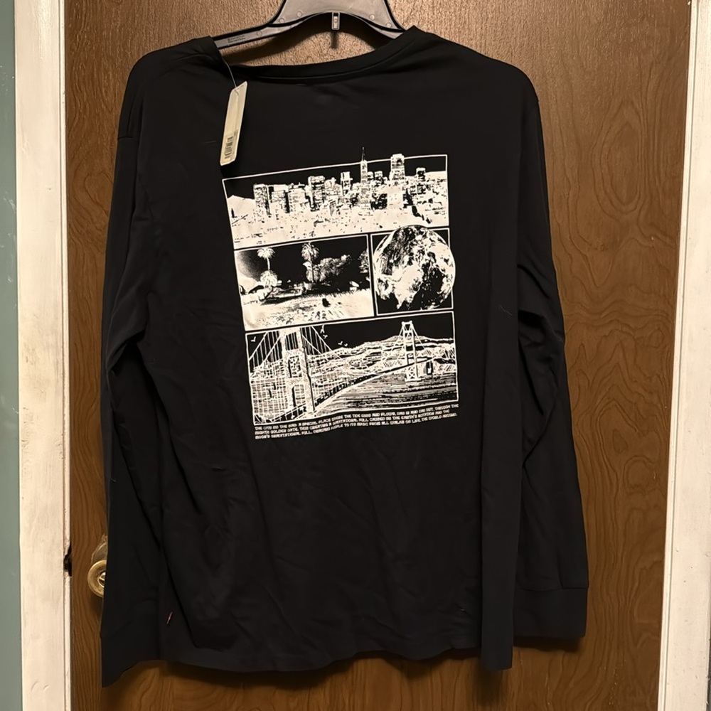 NWT Levi's Black Long Sleeve Shirt size XL - Picture 3 of 3